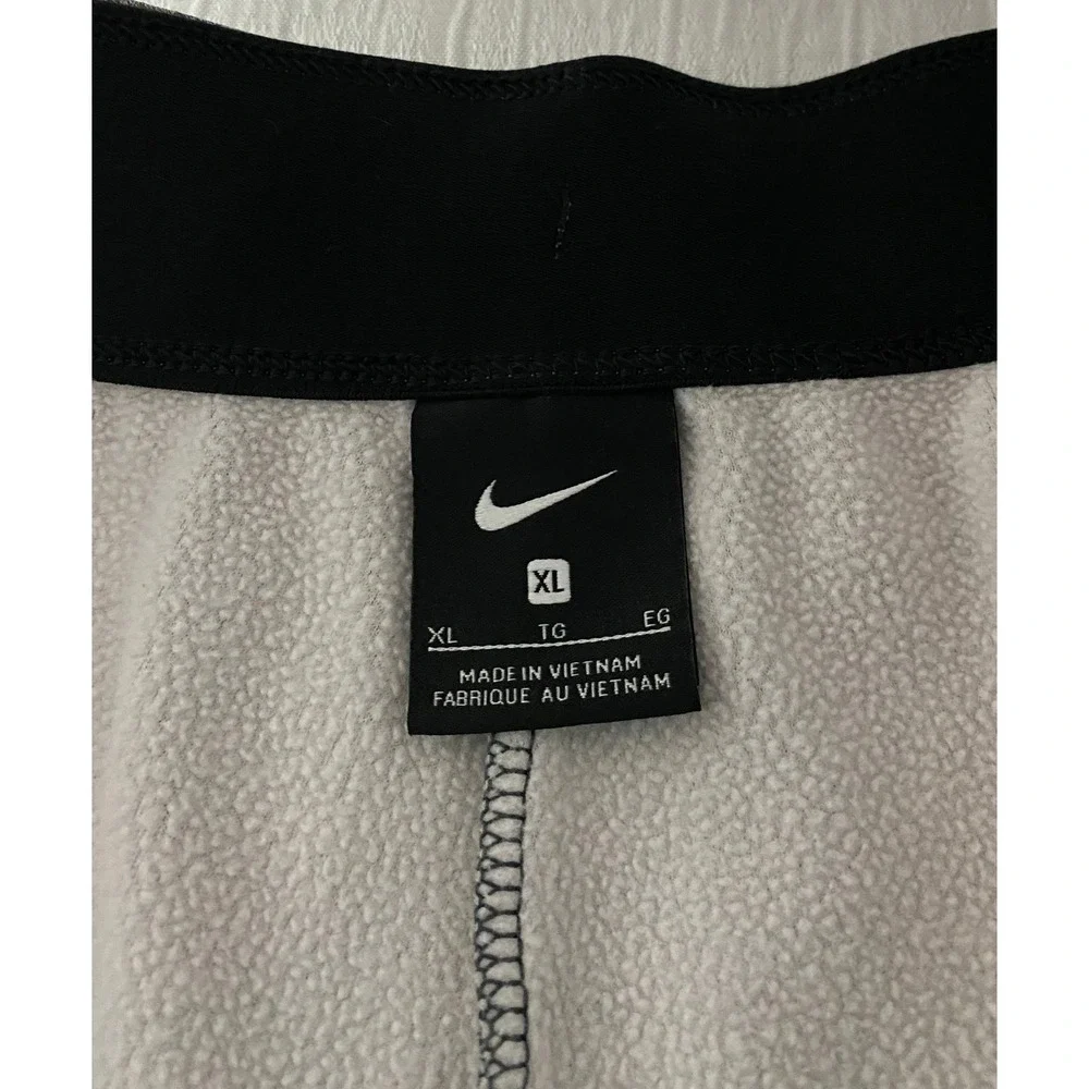 Nike Mens XL Gray Wide Leg Fleece Sweatpants Loose Fit Training Pants - Picture 4 of 6